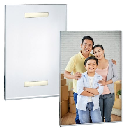 Azar Displays Clear Acrylic 11'' x 14'' Adhesive U-Frame, 2PK 122046-GS-2PK